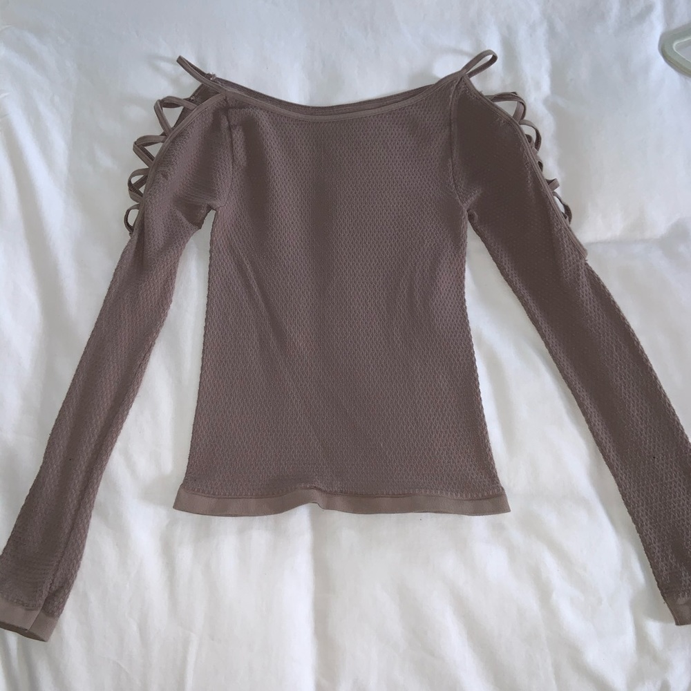 free people mauve long sleeve